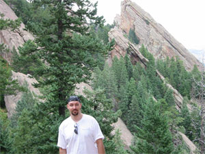 Matt Pike wandering the Flat Irons